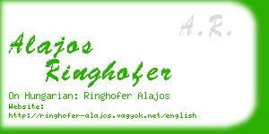 alajos ringhofer business card